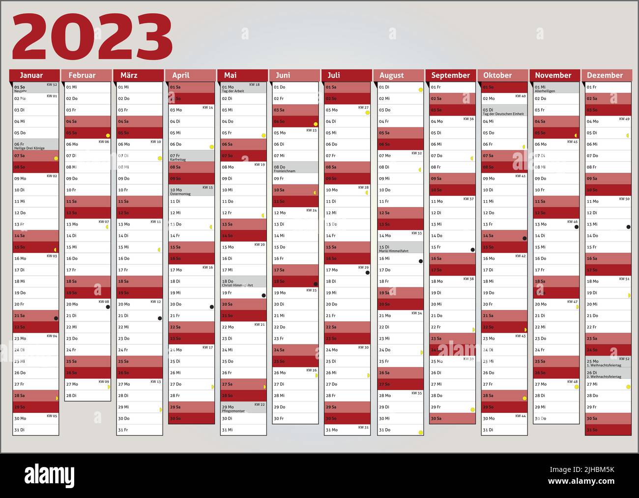2023 calendario annuale pianificatore tasca business anno vettore Illustrazione Vettoriale