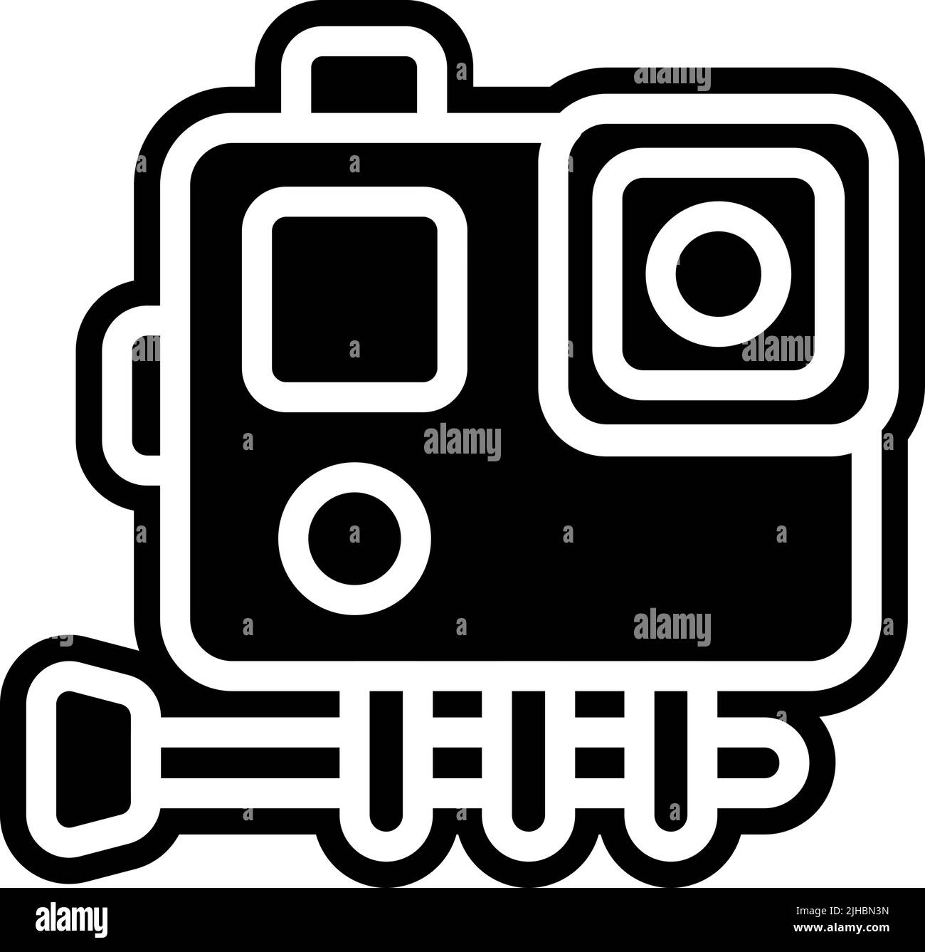 Fotografia di vacanza . Illustrazione Vettoriale