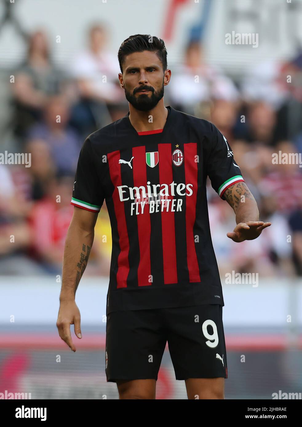 Colonia, Germania. 07th giugno 2022. Telekom Cup, 1. FC Cologne vs AC Milan, Olivier Giroud (Milan) Credit: Juergen Schwarz/Alamy Live News Foto Stock