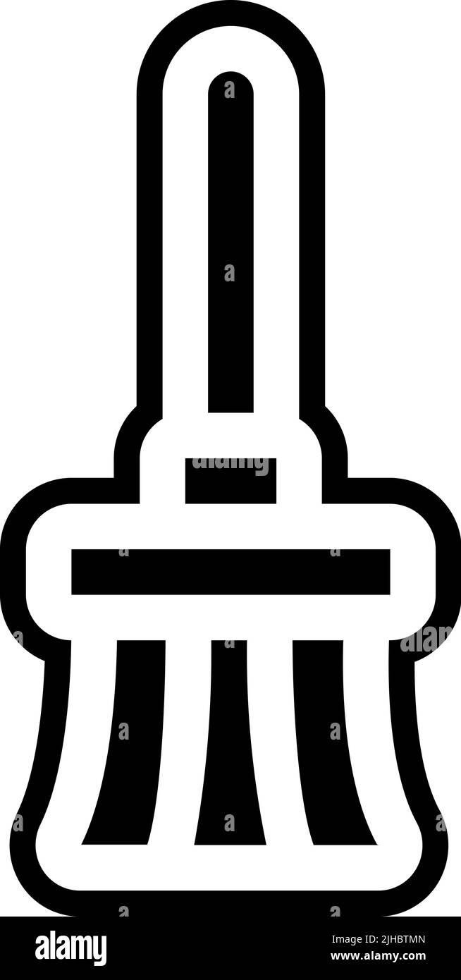 Scopa per quarantena . Illustrazione Vettoriale
