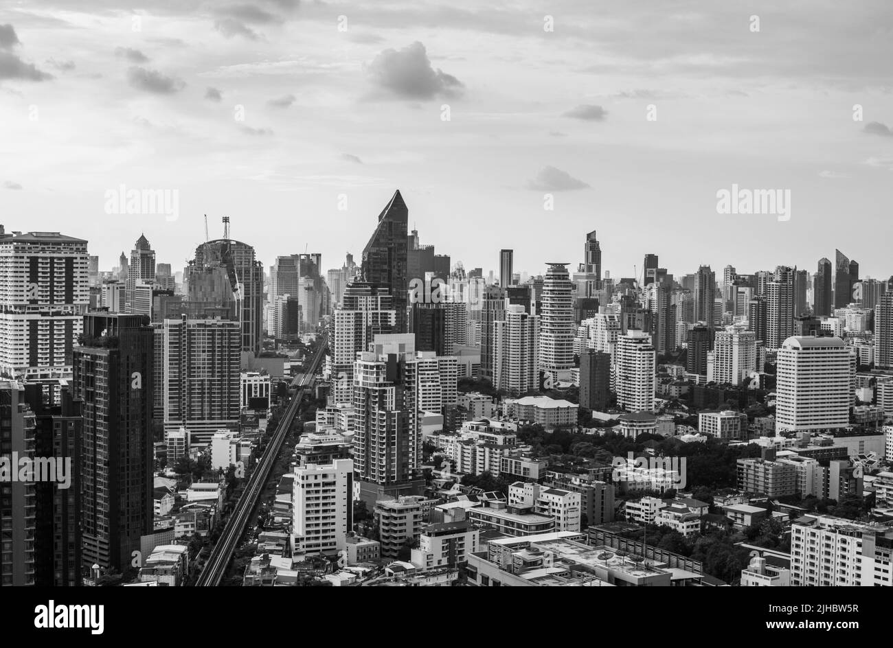 Un'idea di un distretto urbano di Bangkok Thailandia Sud-Est asiatico Foto Stock