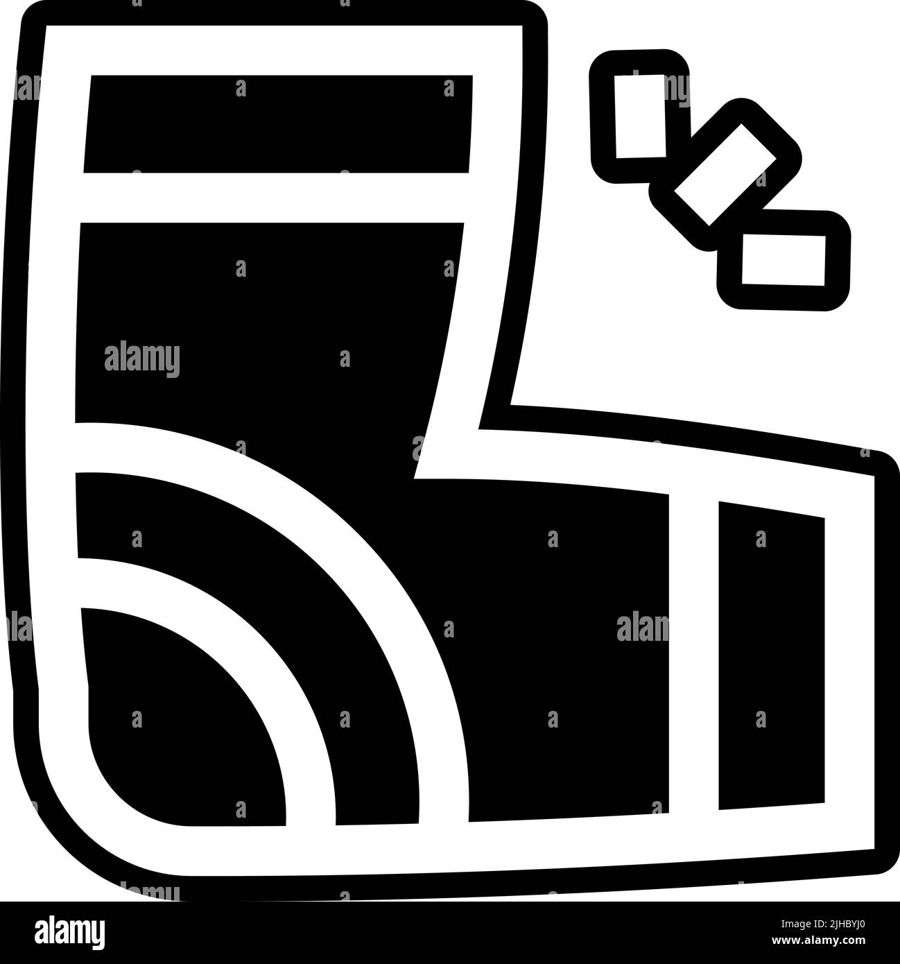 Pallavolo a gomito pad . Illustrazione Vettoriale