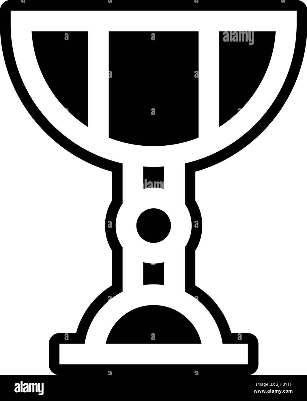 Trofeo di pallavolo . Illustrazione Vettoriale