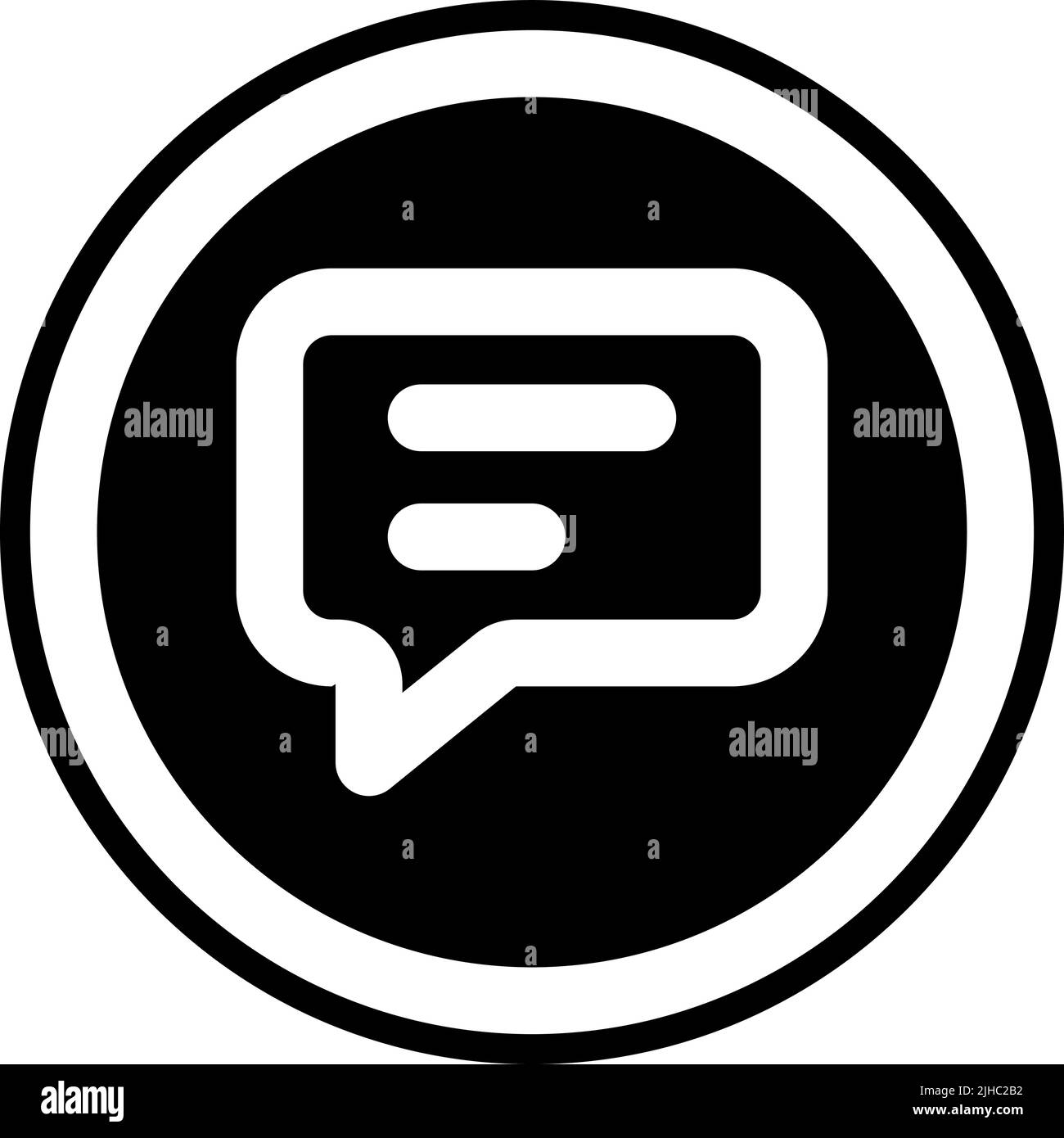 Interfaccia utente di base chat . Illustrazione Vettoriale