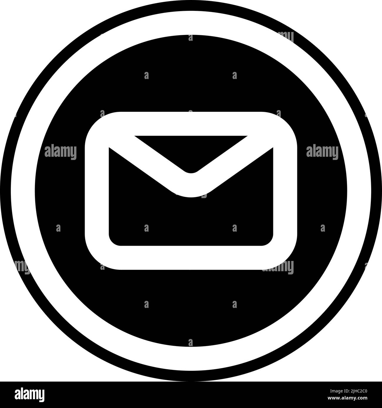 Interfaccia utente di base e-mail . Illustrazione Vettoriale