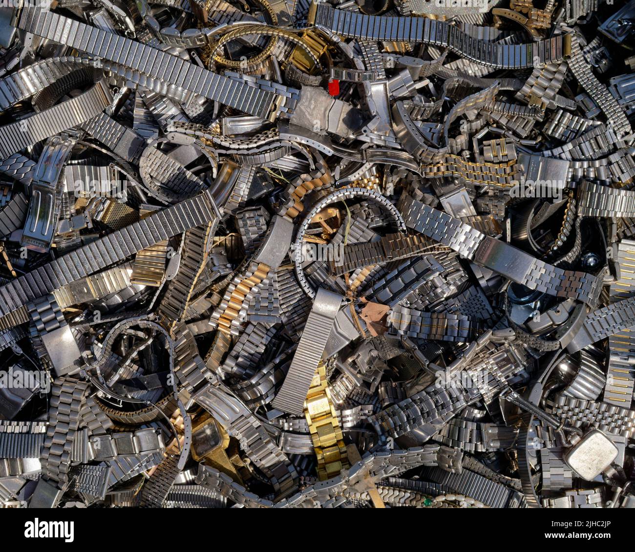 Vari cinturini e braccialetti in metallo (N. 4) Foto Stock
