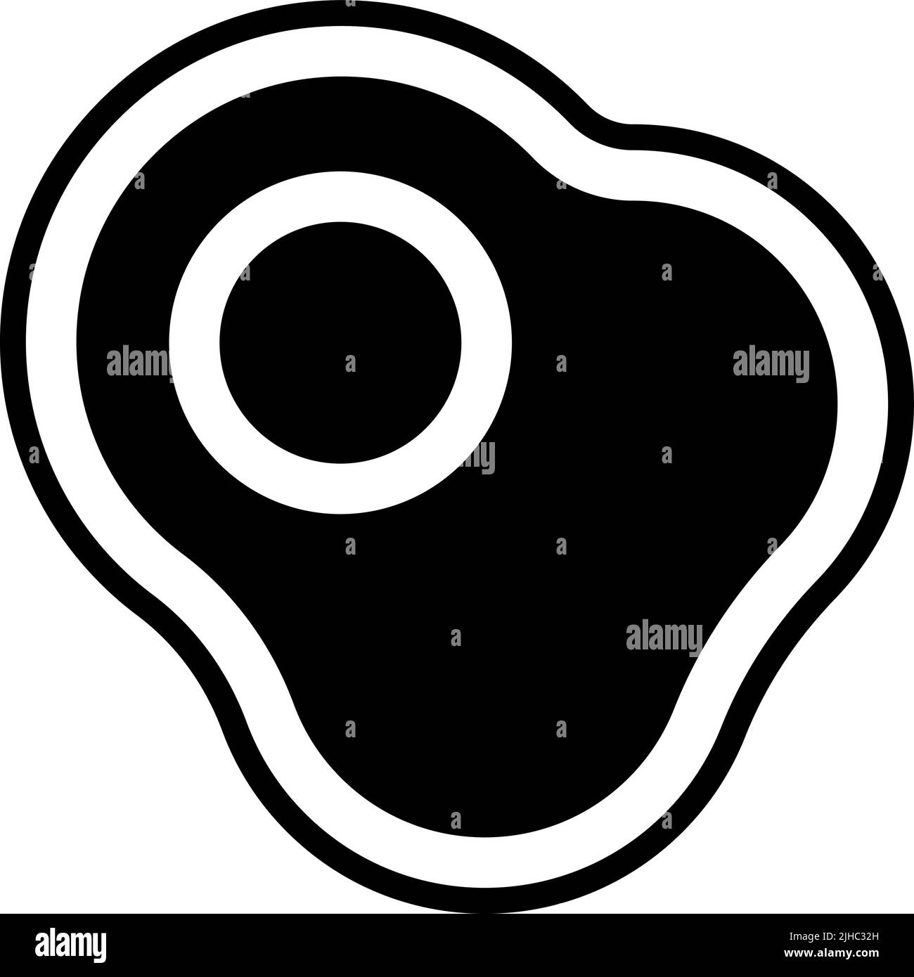 Brunch uovo fritto. Illustrazione Vettoriale