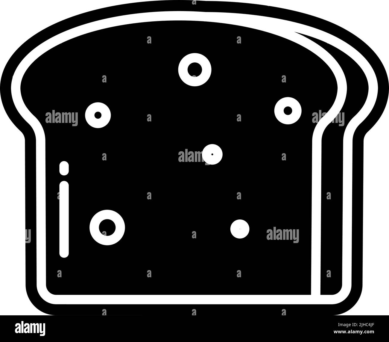 Dieta e alimentazione pane . Illustrazione Vettoriale