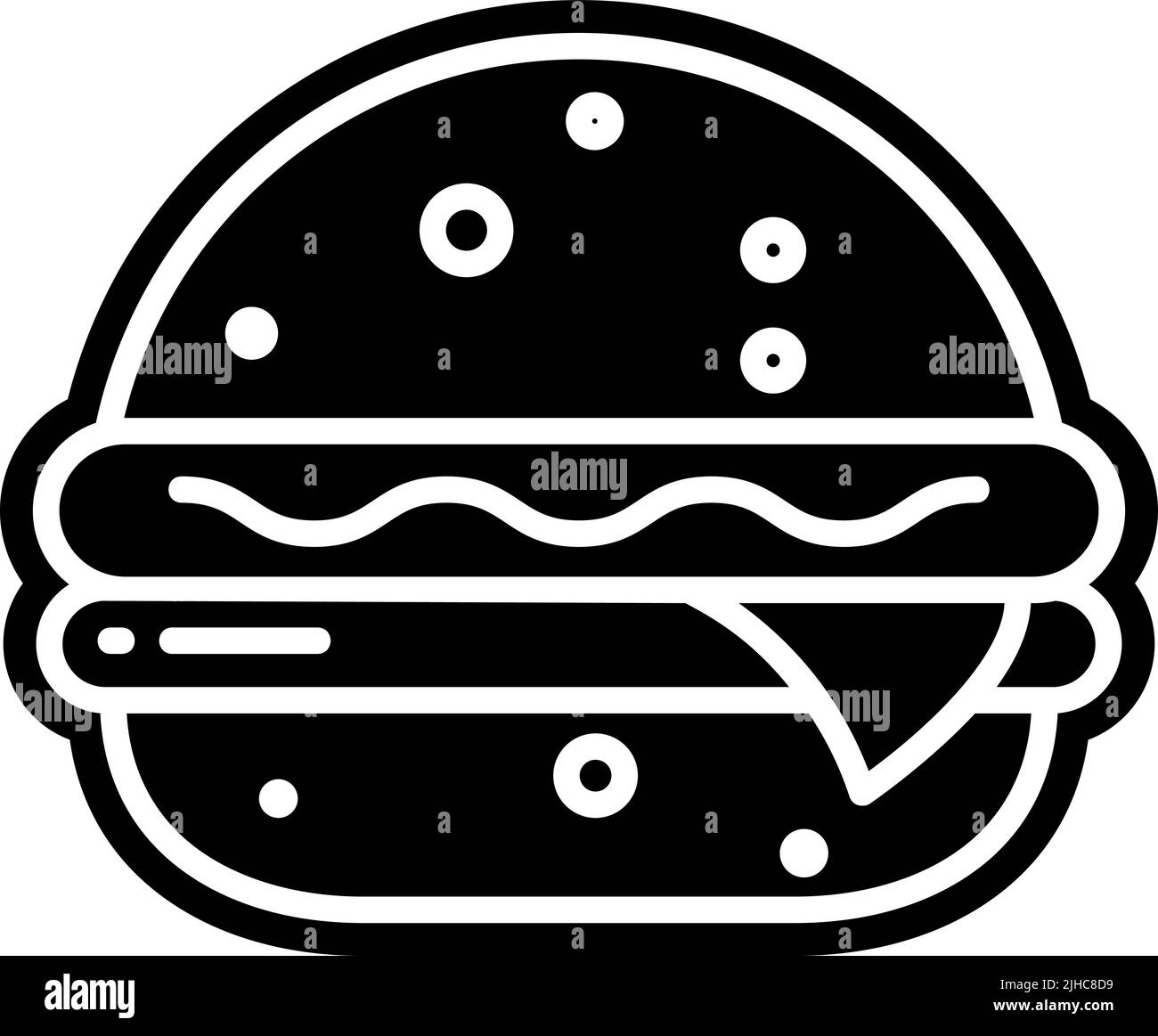Cibo e consegna hamburger . Illustrazione Vettoriale