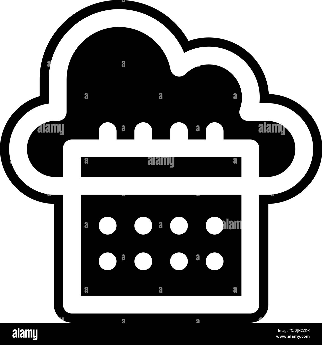 Calendario di rete . Illustrazione Vettoriale