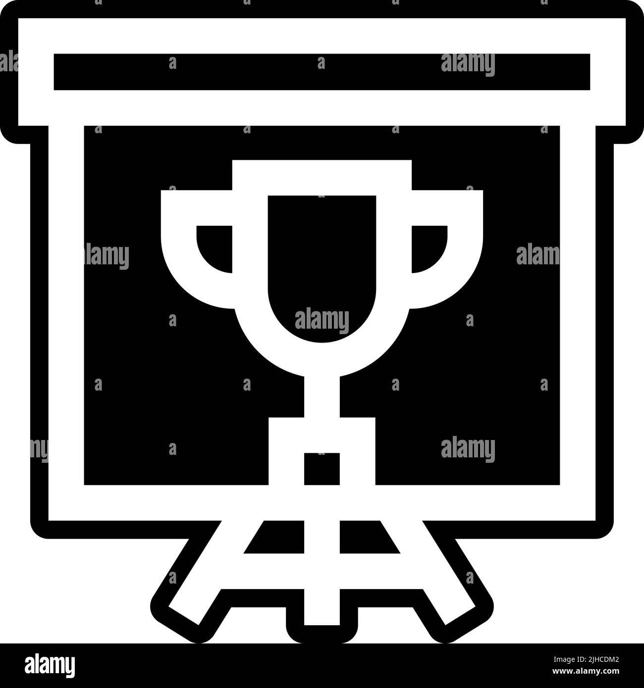 Presentazione trofeo . Illustrazione Vettoriale