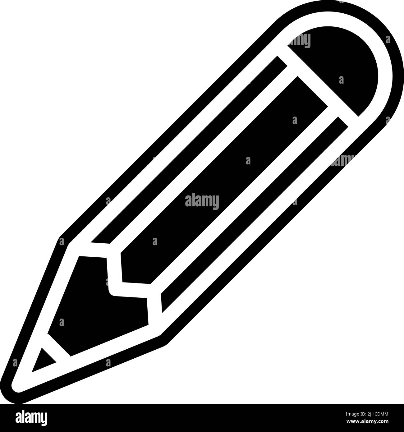 Matita per attrezzatura da ufficio . Illustrazione Vettoriale