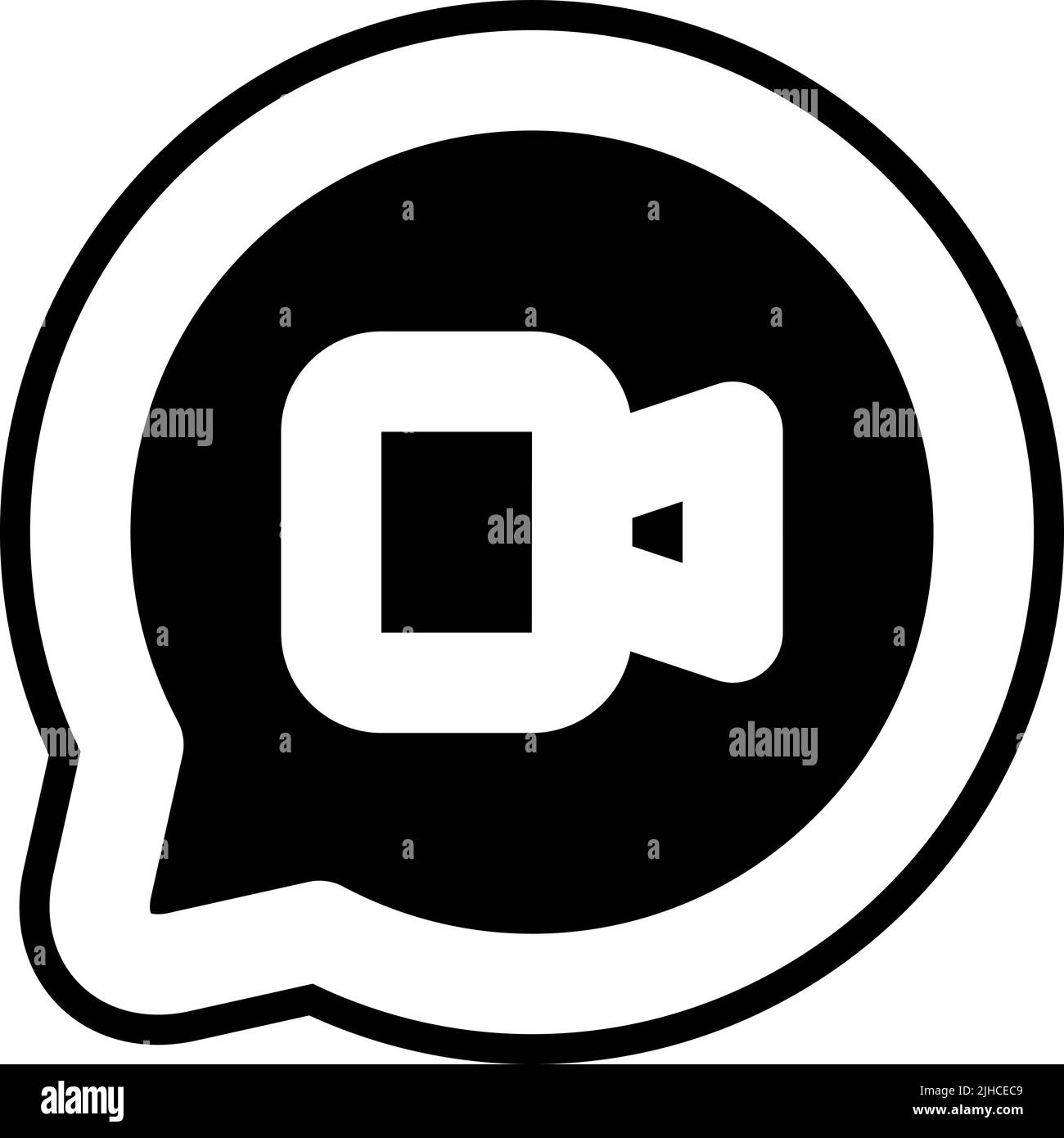 Chat dell'interfaccia utente dei social media . Illustrazione Vettoriale