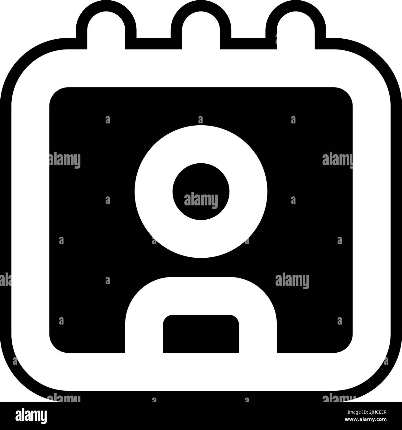 Calendario dell'interfaccia utente dei social media . Illustrazione Vettoriale