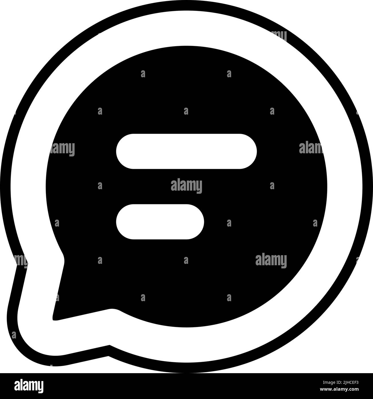 Chat dell'interfaccia utente dei social media . Illustrazione Vettoriale