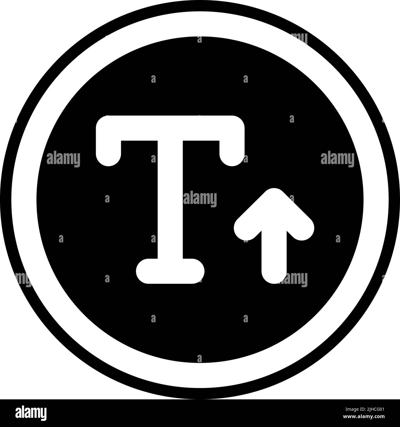 Dimensione font editor di testo . Illustrazione Vettoriale