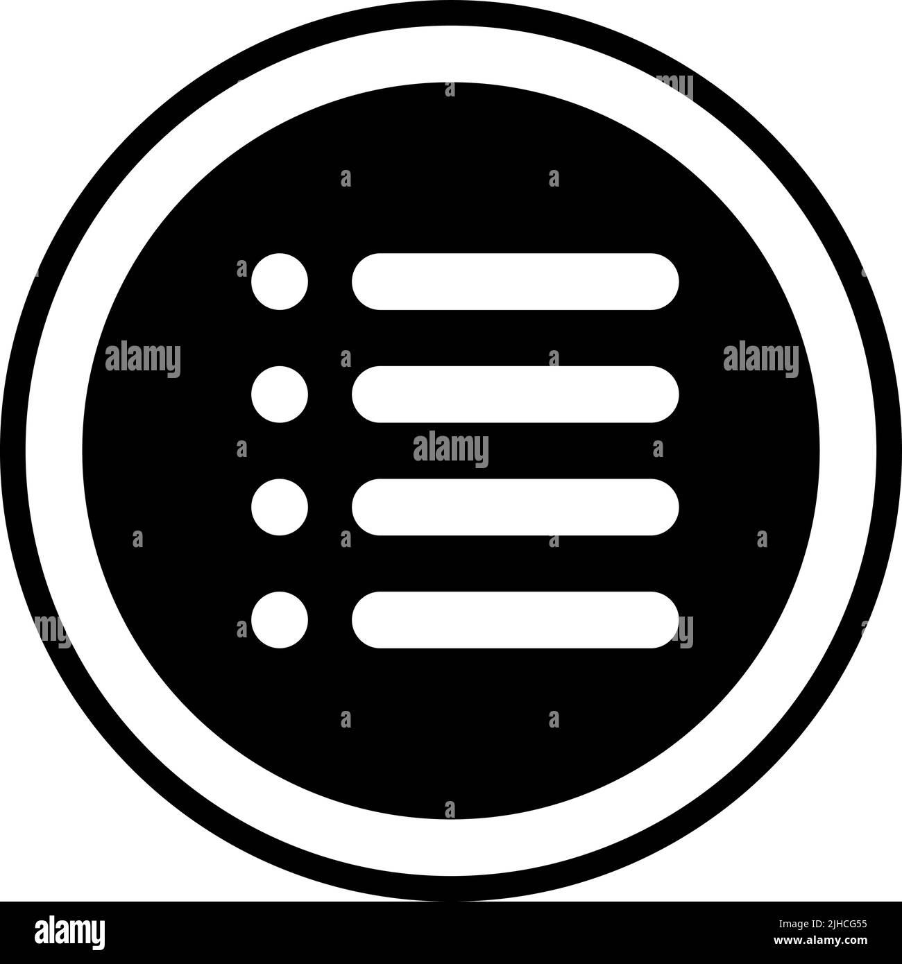 Elenco editor di testo . Illustrazione Vettoriale