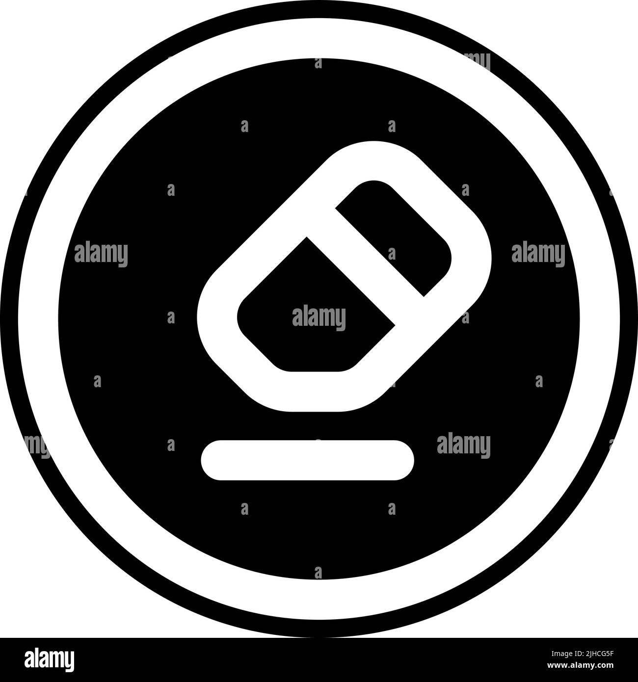 Gomma editor di testo . Illustrazione Vettoriale