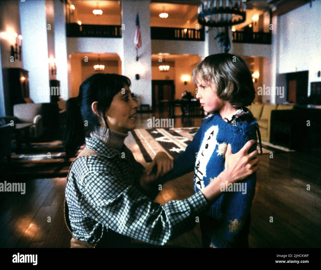 SHELLEY DUVALL, DANNY LLOYD, THE SHINING, 1980 Foto Stock