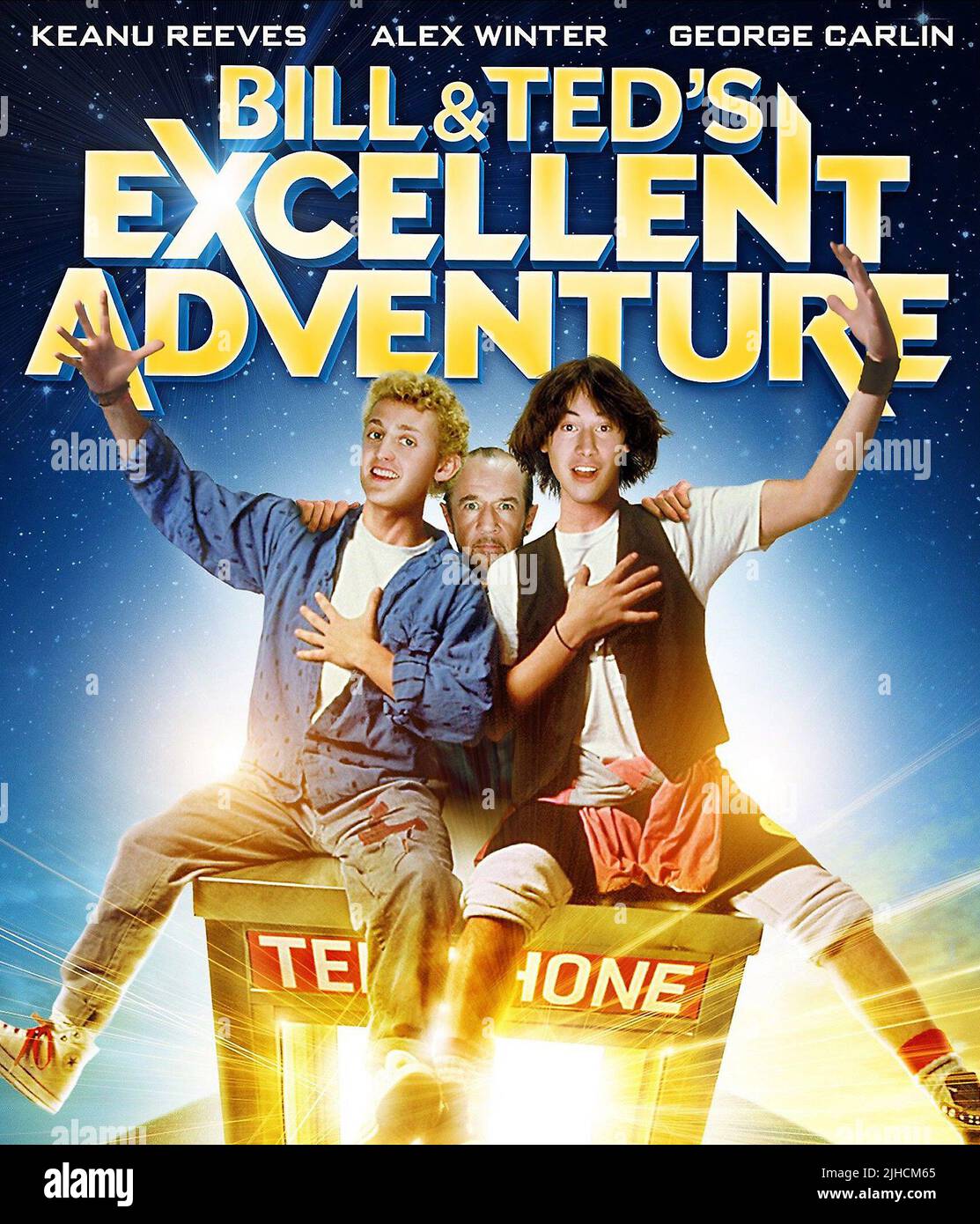 ALEX WINTER, Keanu Reeves POSTER, Bill e Ted's eccellente Avventura, 1989 Foto Stock