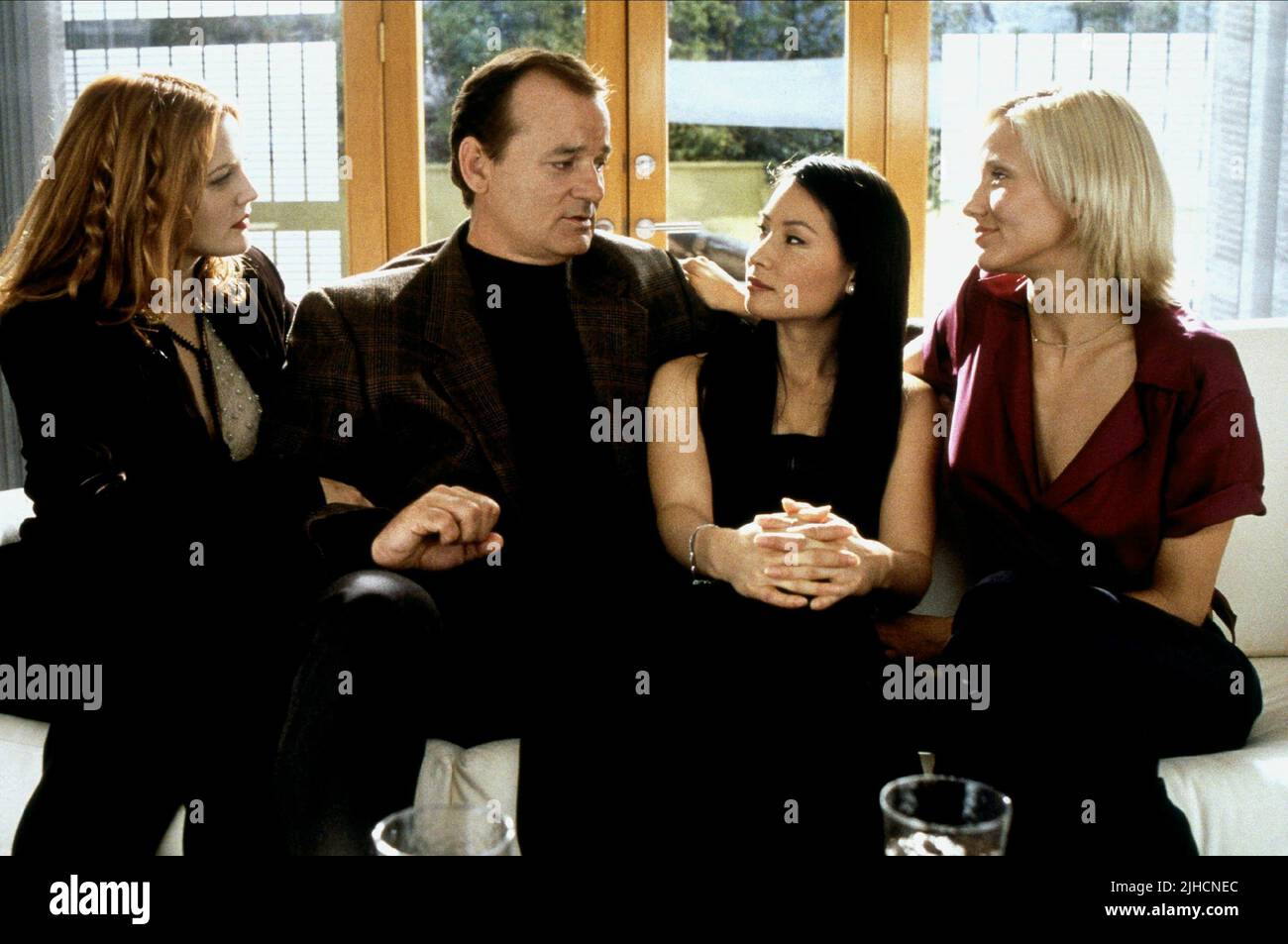 DREW BARRYMORE, Bill Murray,Lucy Liu, Cameron Diaz, CHARLIE'S ANGELS, 2000 Foto Stock DREW BARRYMORE, Bill Murray,Lucy Liu, Cameron Diaz, CHARLIE'S ANGELS, 2000 Foto Stock