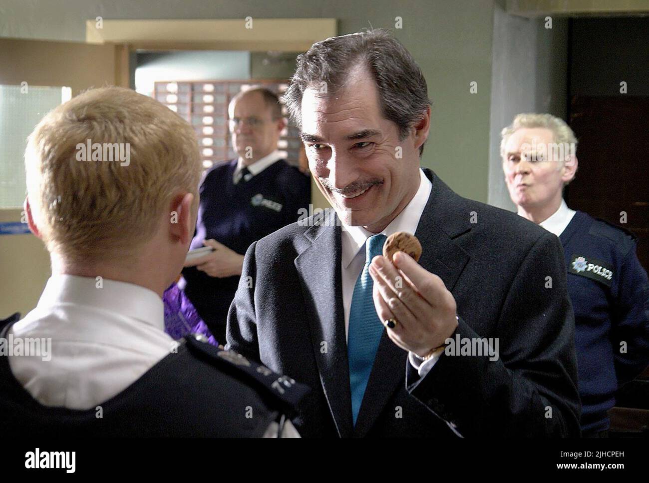 SIMON PEGG, Timothy Dalton, HOT FUZZ, 2007 Foto Stock