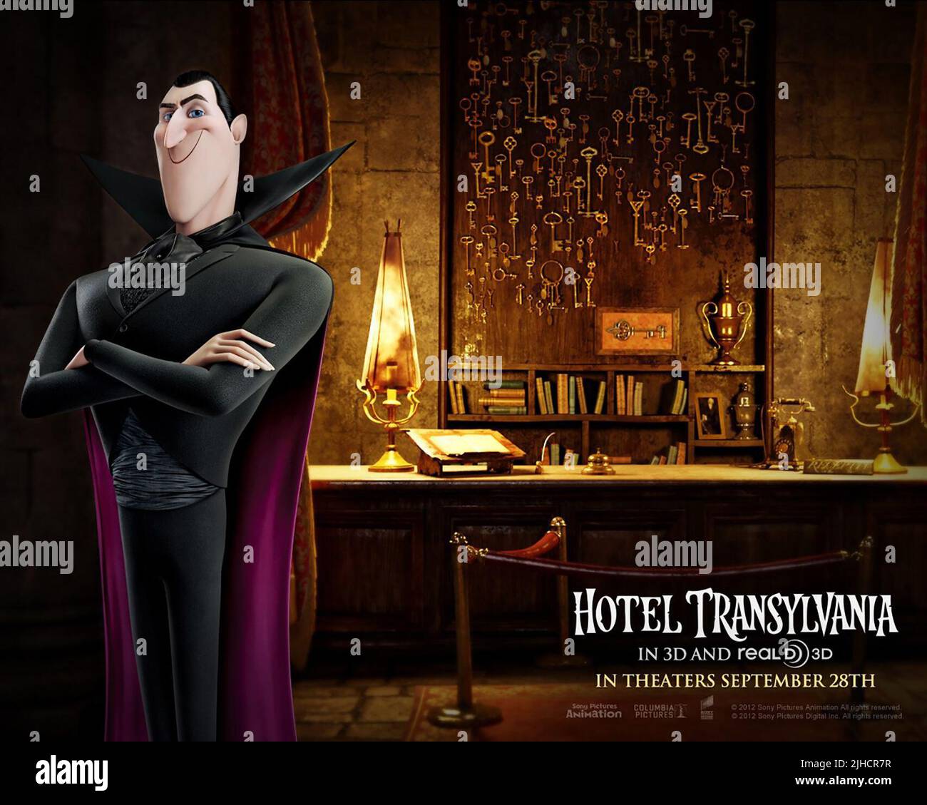 DRACULA POSTER, ALBERGO TRANSILVANIA, 2012 Foto Stock