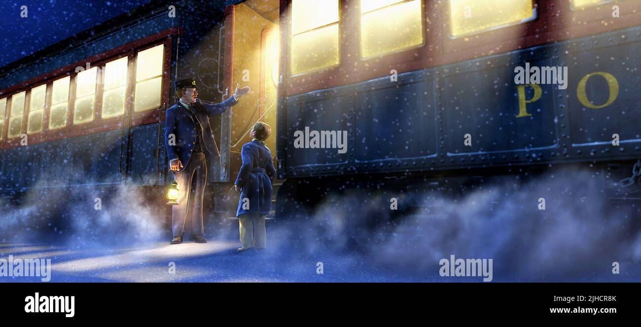 Il conduttore del treno, eroe BOY, Il Polar Express 2004 Foto Stock