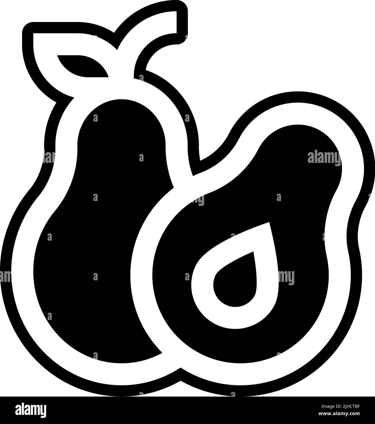 Ingredienti cosmetici avocado . Illustrazione Vettoriale