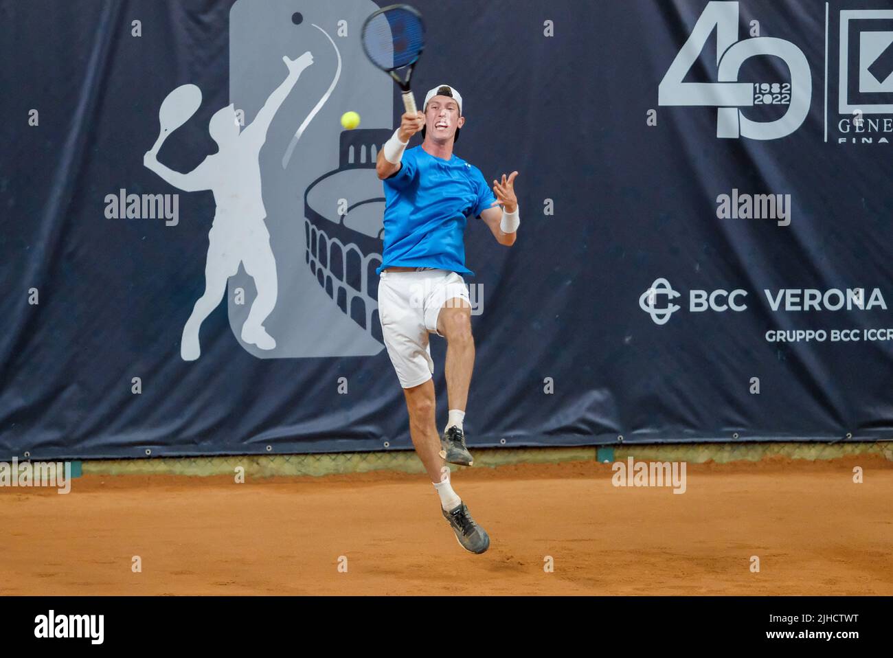 Verona, 17th luglio 2022 - ATP Challenger tour - Internazionali Tennis Città di Verona - finale tra Pedro Cachin e Francesco Maestrelli Foto Stock