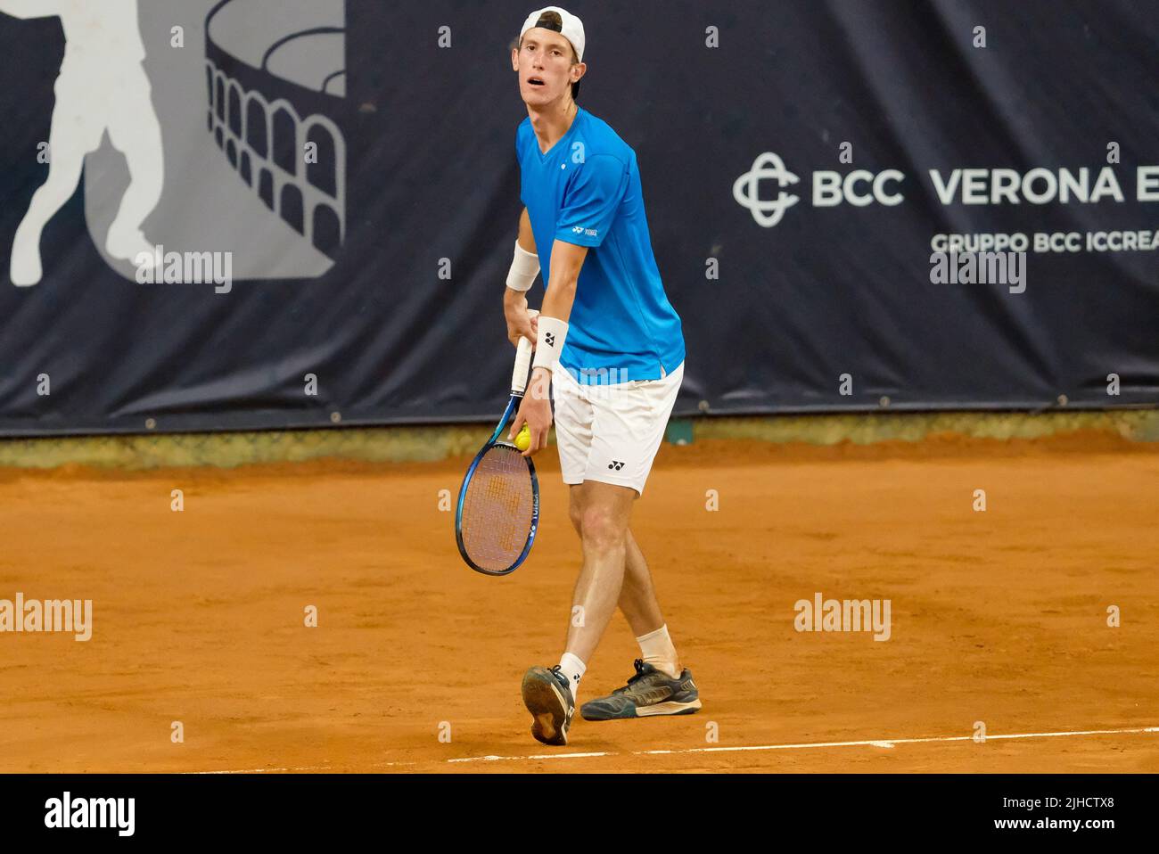 Verona, 17th luglio 2022 - ATP Challenger tour - Internazionali Tennis Città di Verona - finale tra Pedro Cachin e Francesco Maestrelli Foto Stock