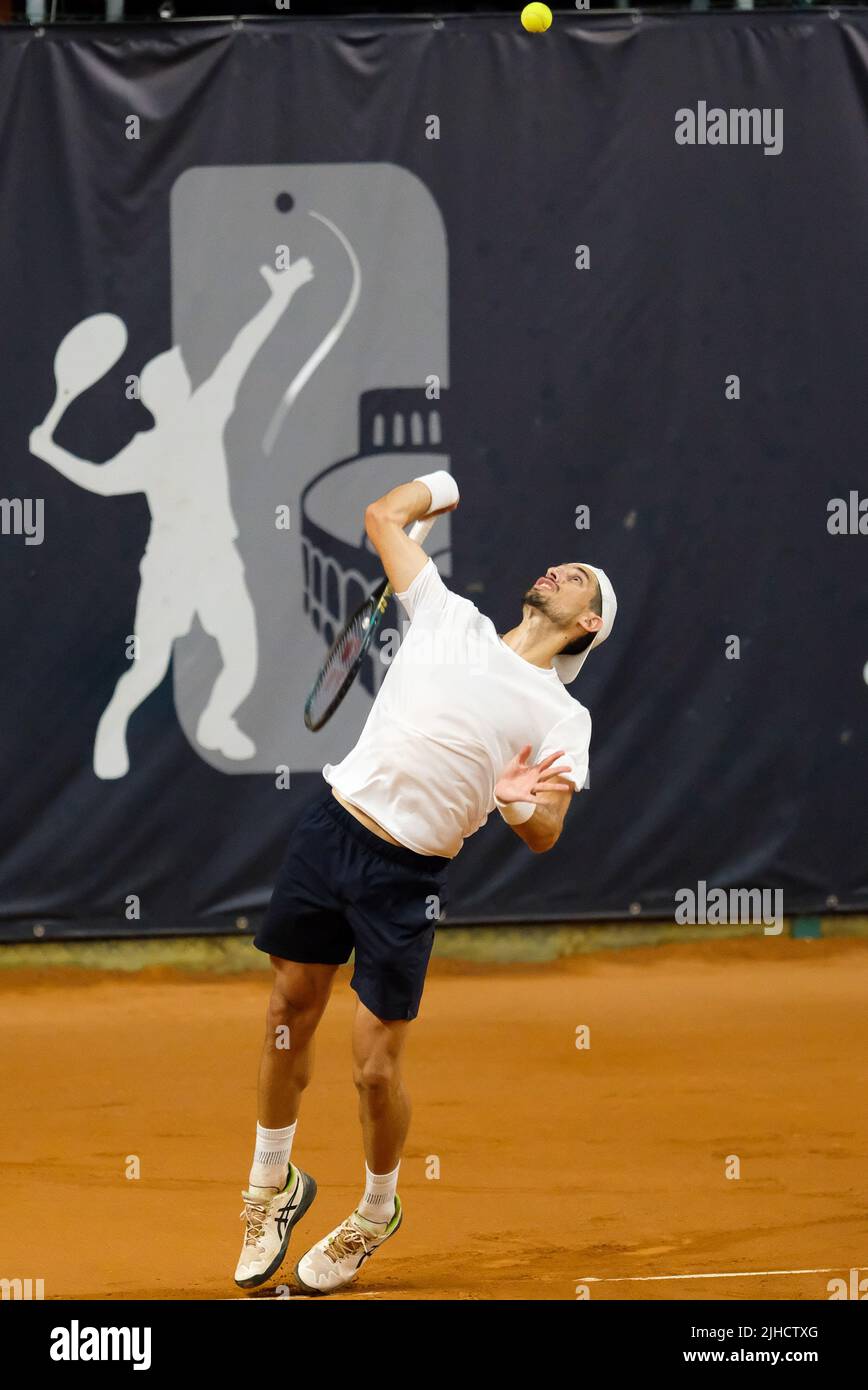 Verona, 17th luglio 2022 - ATP Challenger tour - Internazionali Tennis Città di Verona - finale tra Pedro Cachin e Francesco Maestrelli Foto Stock