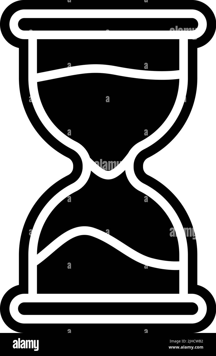 Istruzione clessidra . Illustrazione Vettoriale