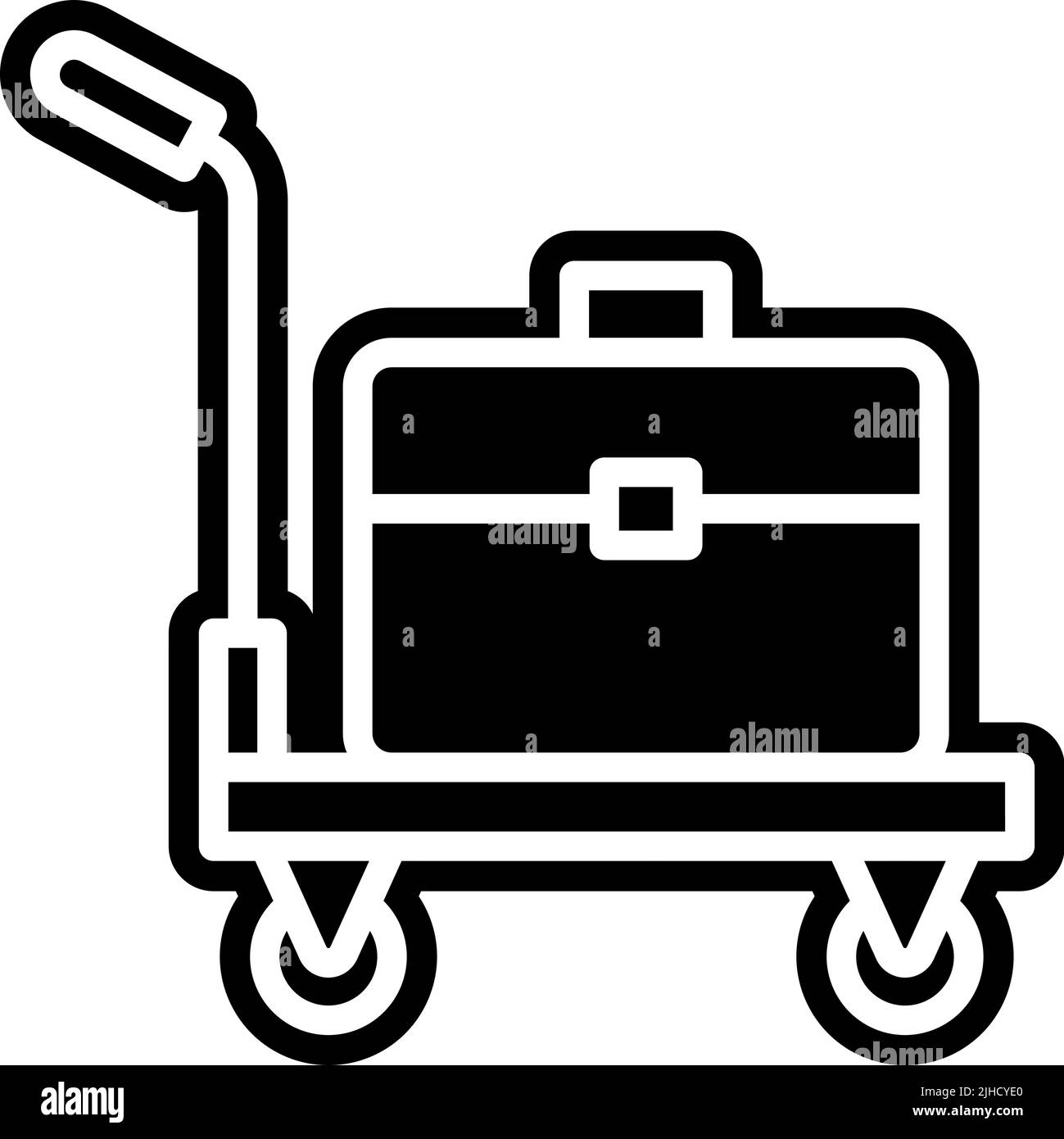 Tram dell'hotel. Illustrazione Vettoriale