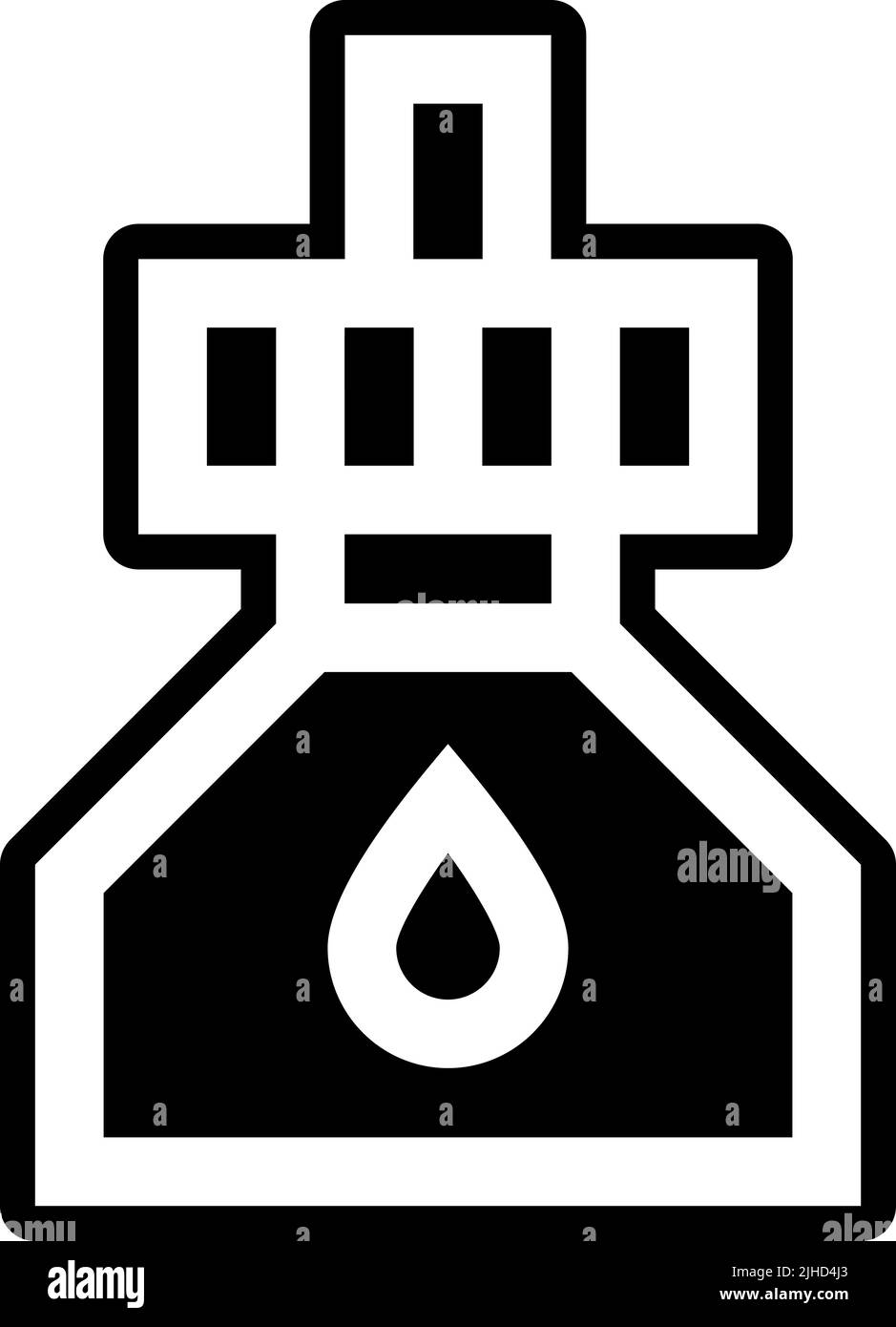 Inchiostro cartoleria . Illustrazione Vettoriale