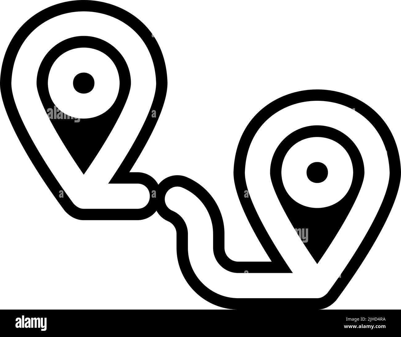 Itinerario di viaggio e vacanza . Illustrazione Vettoriale