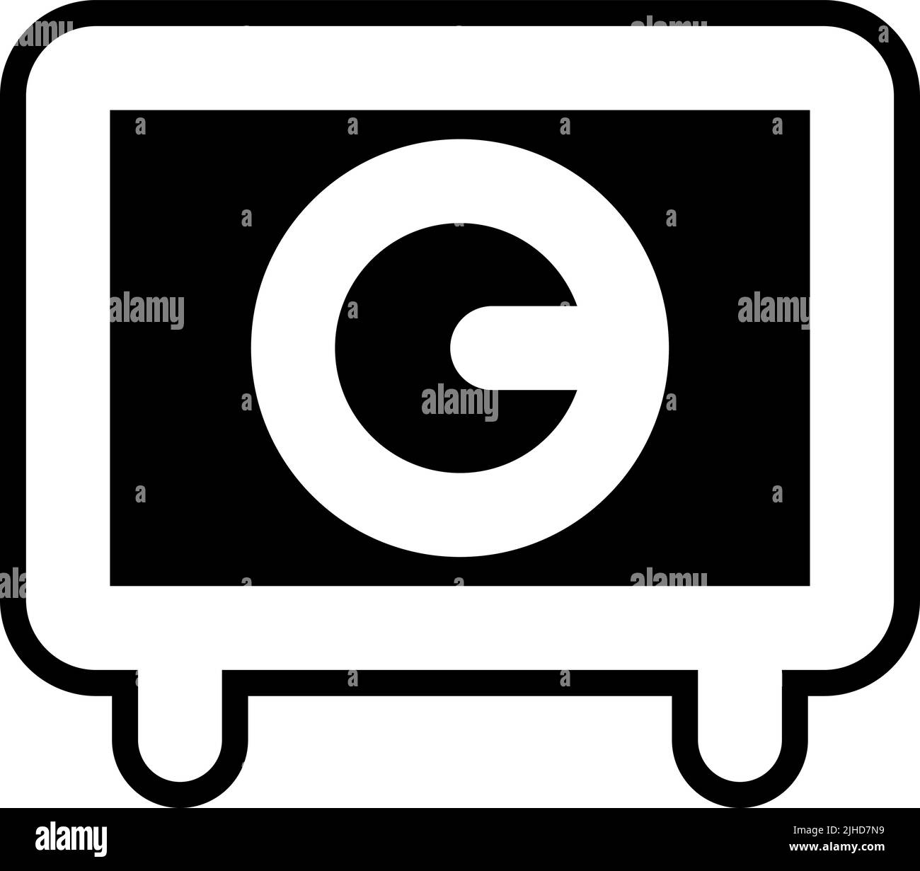 Scatola di sicurezza interfaccia utente di base . Illustrazione Vettoriale