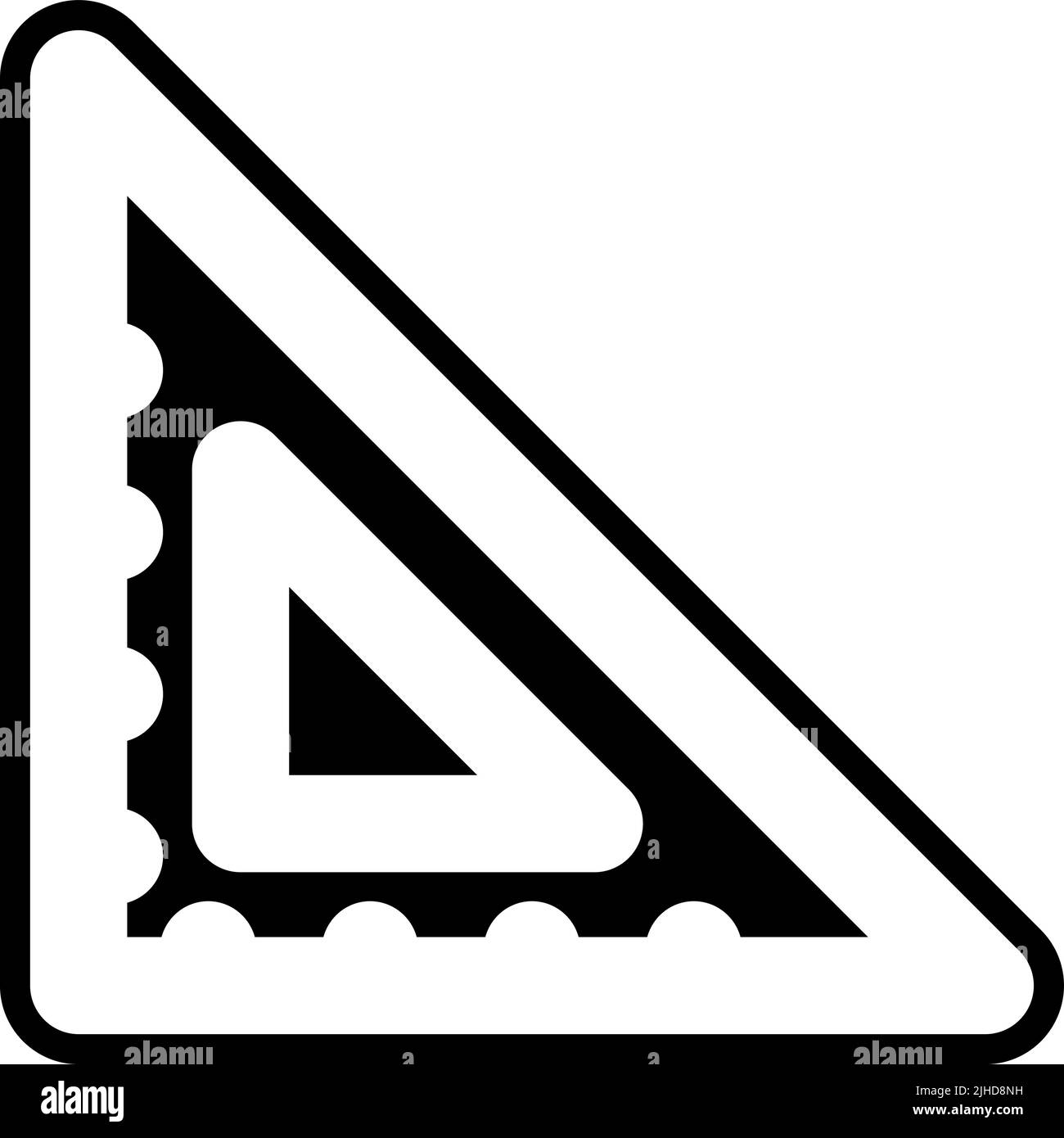 Righello interfaccia utente di base . Illustrazione Vettoriale