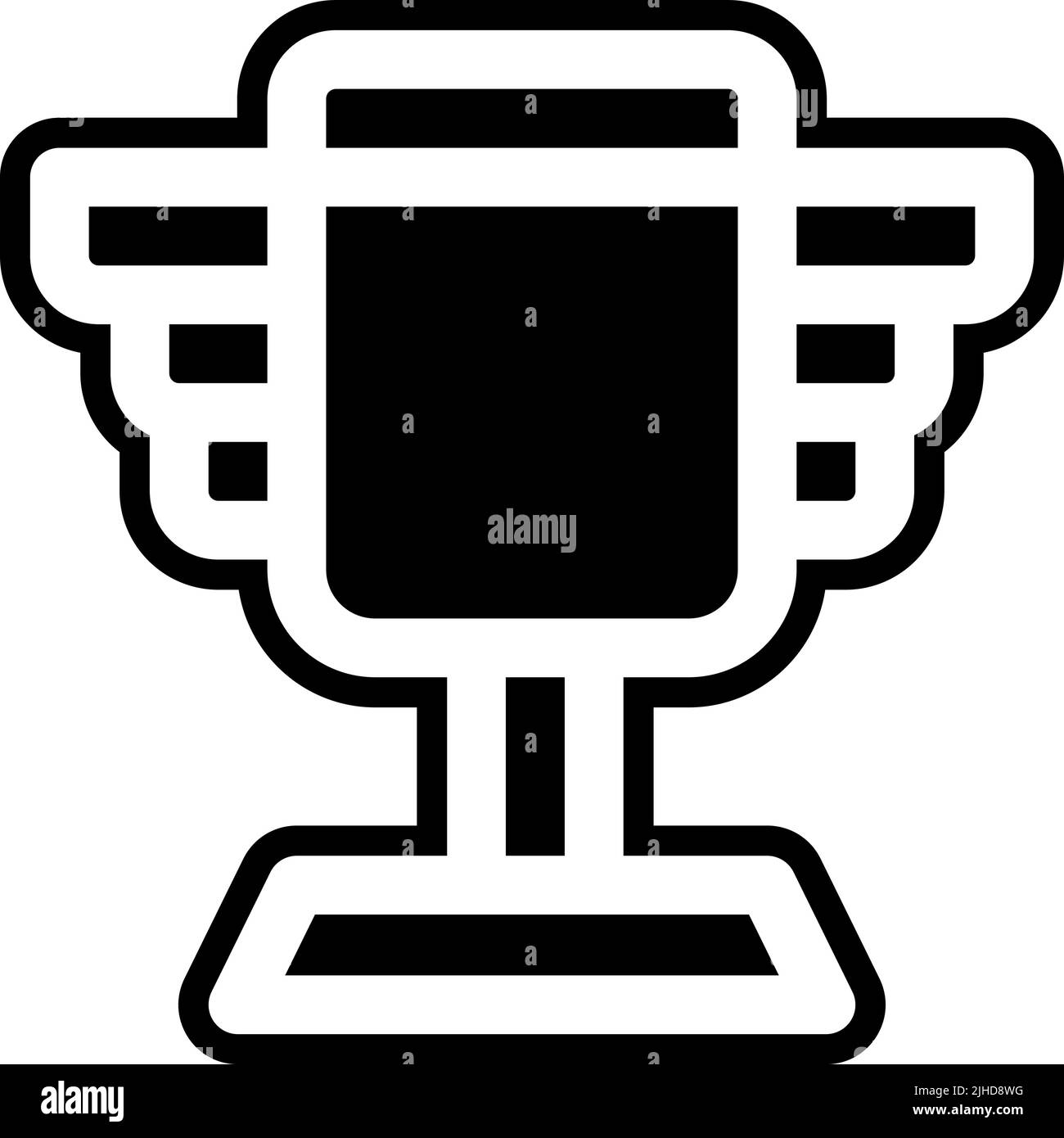 Trofeo del computer e del gioco . Illustrazione Vettoriale