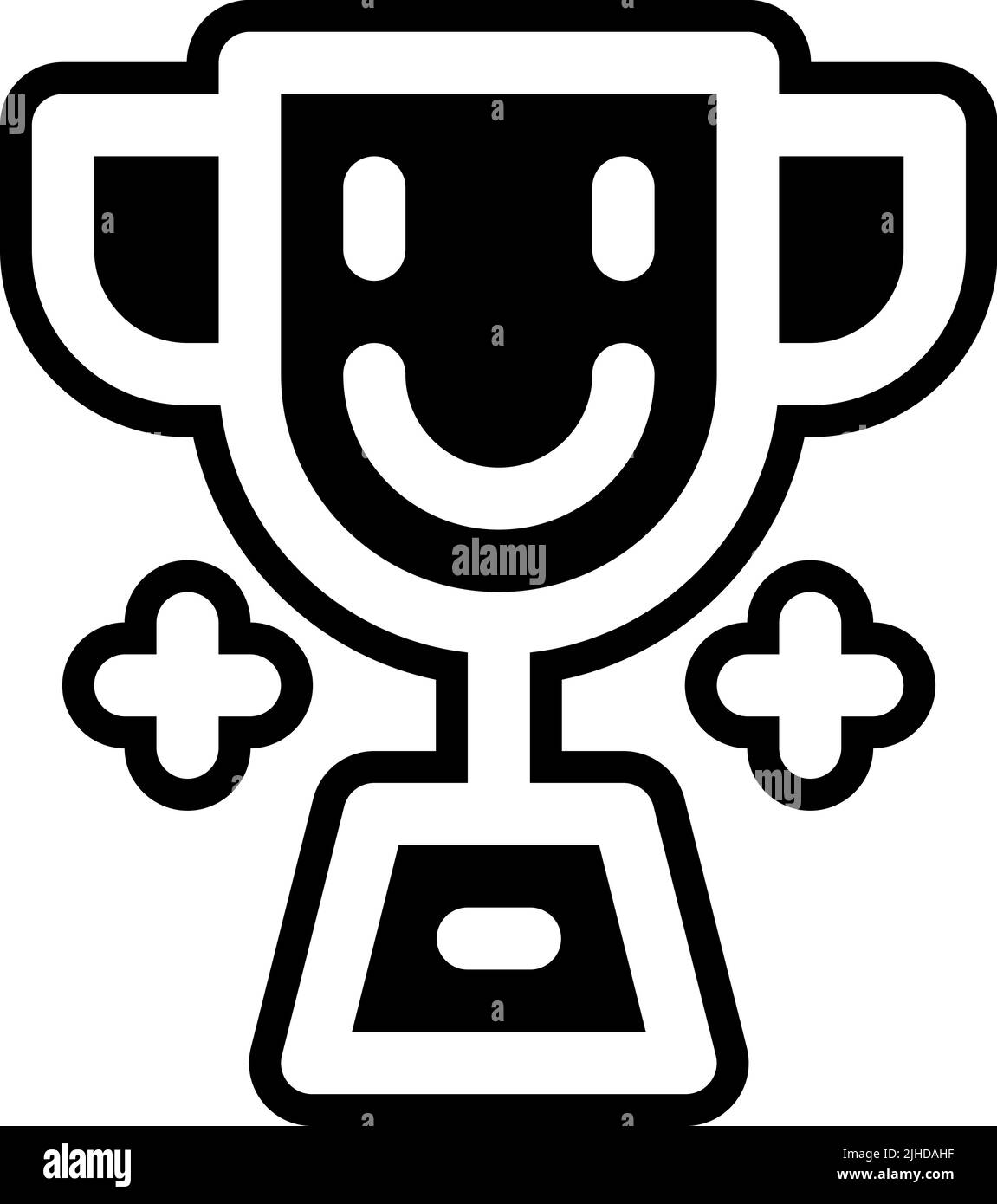 Trofeo di amicizia . Illustrazione Vettoriale