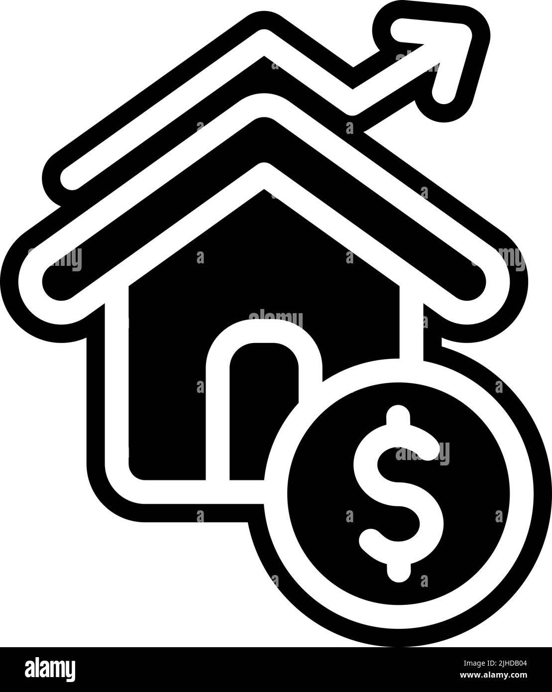 Ritorno sugli investimenti immobiliari . Illustrazione Vettoriale