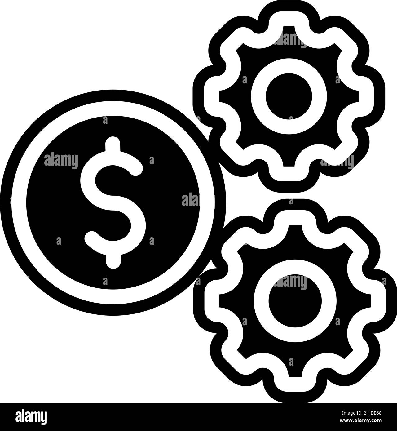 Ritorno sulla gestione del denaro d'investimento . Illustrazione Vettoriale
