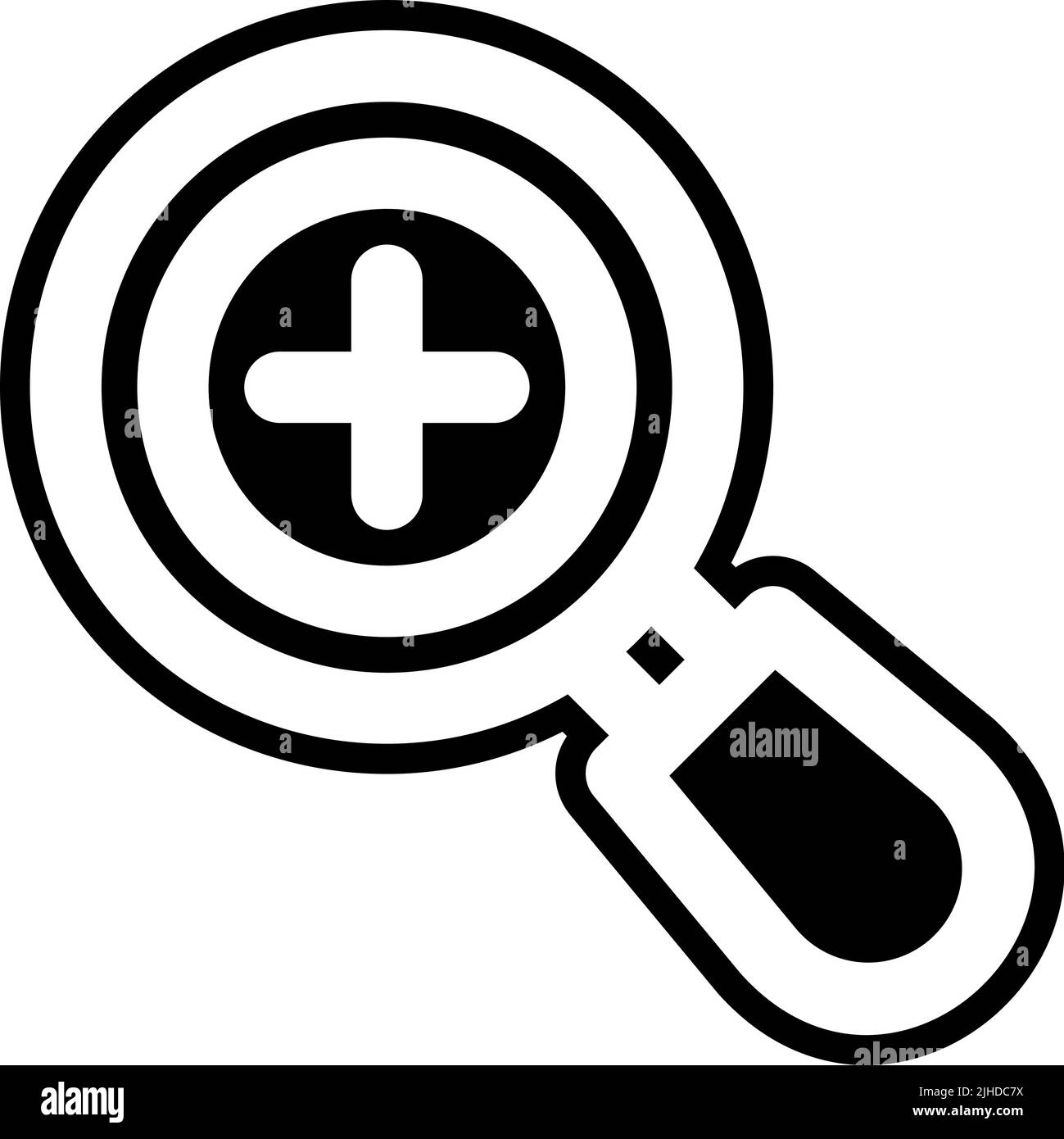 Interfaccia utente zoom avanti . Illustrazione Vettoriale