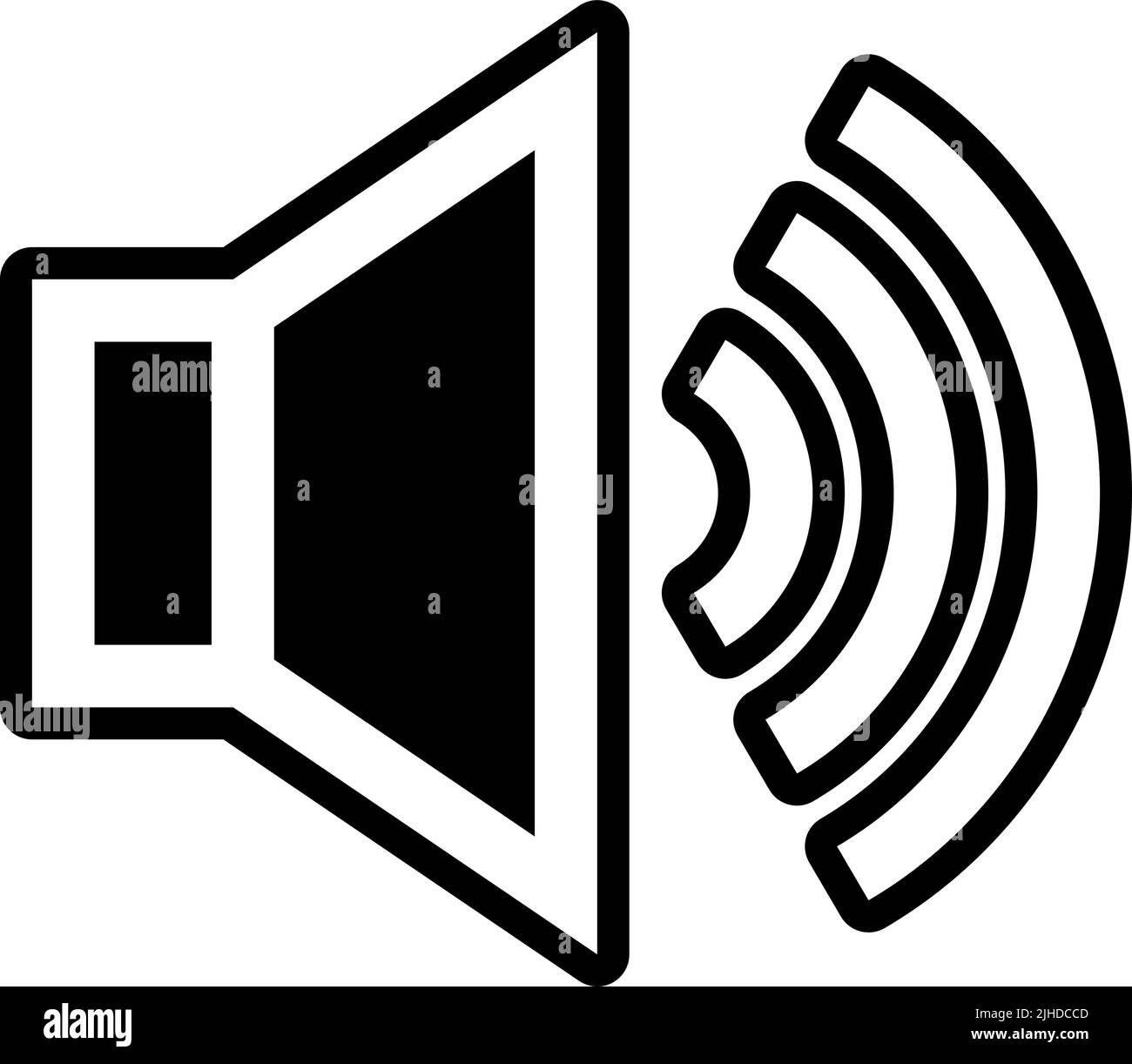 Aumento volume interfaccia utente . Illustrazione Vettoriale