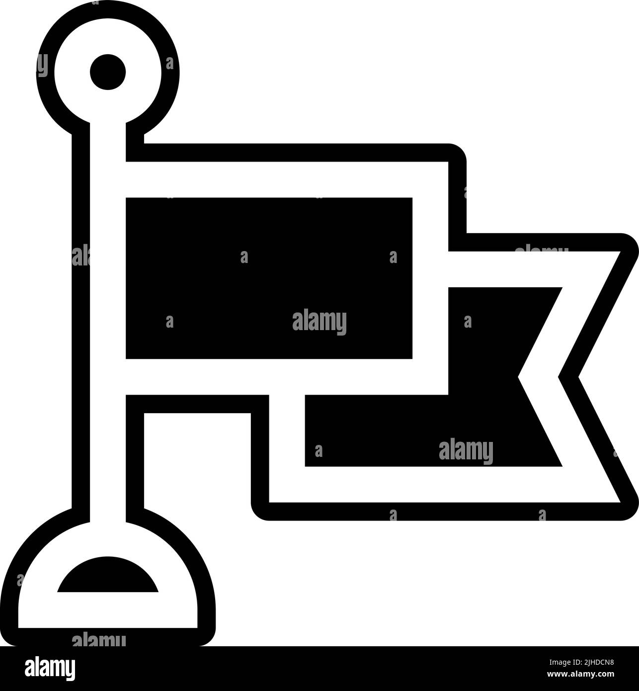 Bandiera delle elezioni di voto . Illustrazione Vettoriale