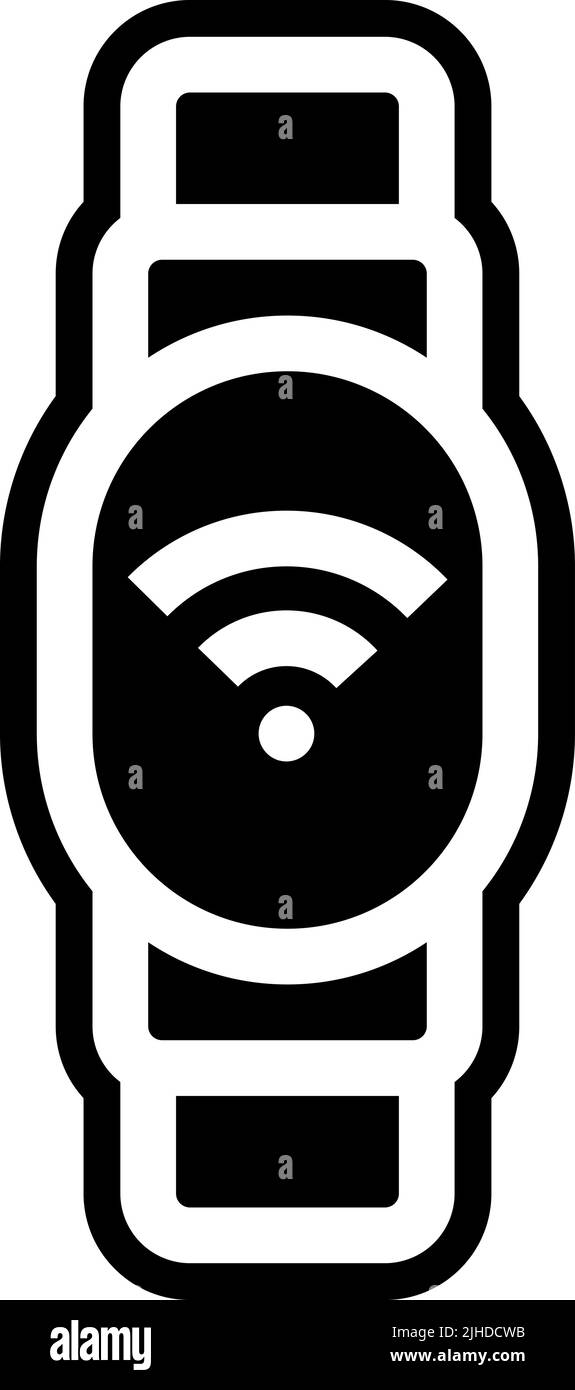 Connessione wireless smartband . Illustrazione Vettoriale