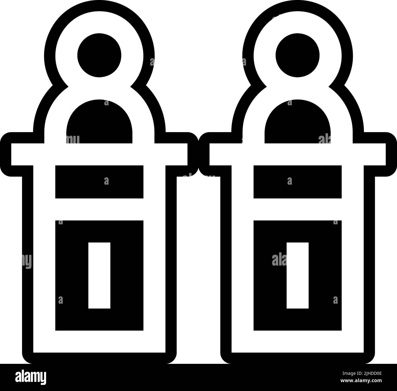 Votazione elezioni discussione . Illustrazione Vettoriale