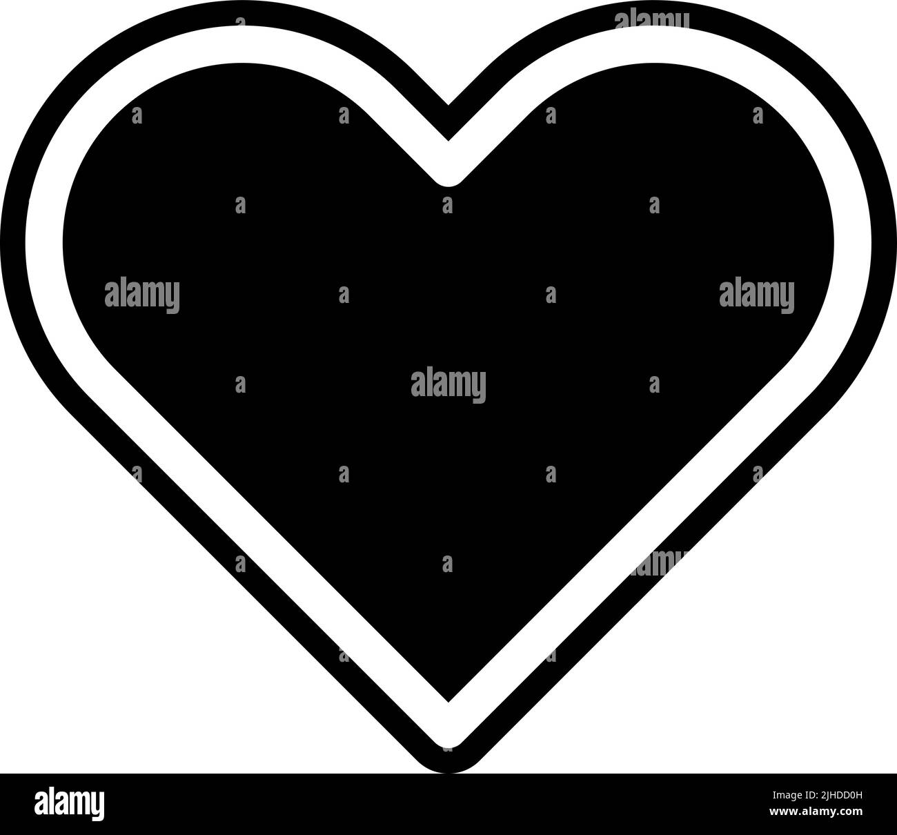 Allergie cardiache . Illustrazione Vettoriale