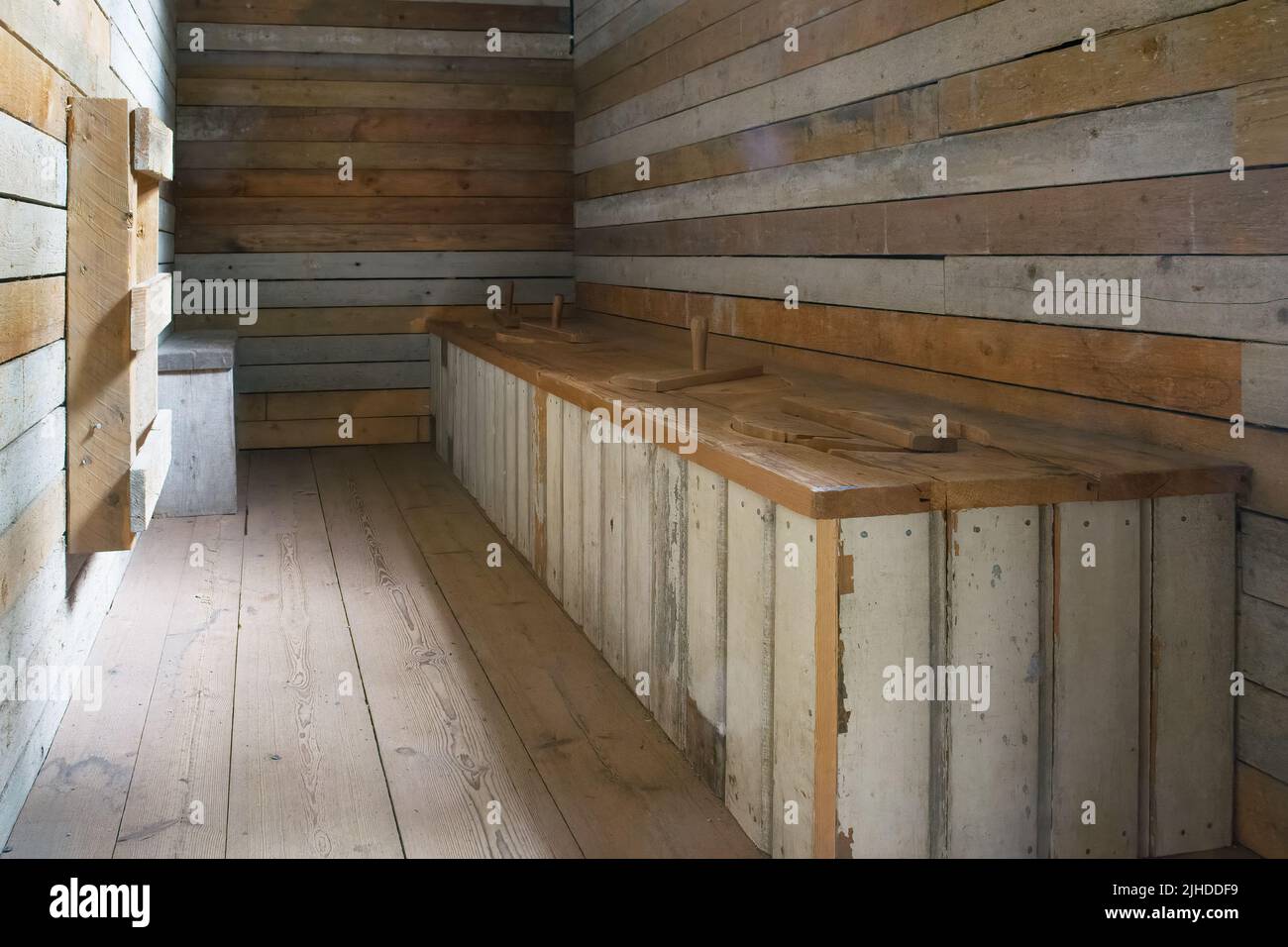Vecchio edificio al Museo Amuri di abitazioni storiche a Tampere Finlandia Foto Stock