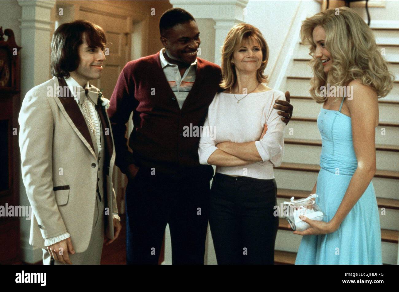 BEN STILLER, Keith David, MARKIE POST, Cameron Diaz, c'è qualcosa su Maria, 1998 Foto Stock